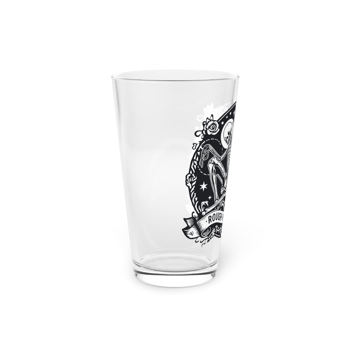 The "Skele-Angel" Rough and Ready Co. 16oz Pint Glass