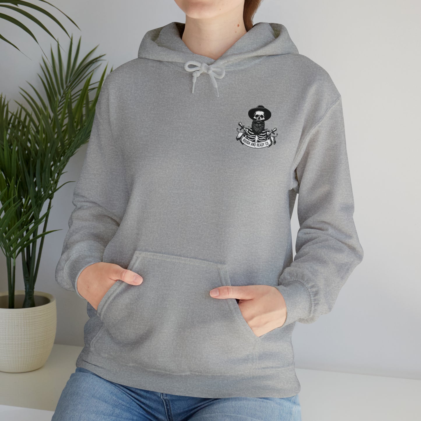 The "Thinker" Rough and Ready Co. Heavy Hooded Sweatshirt