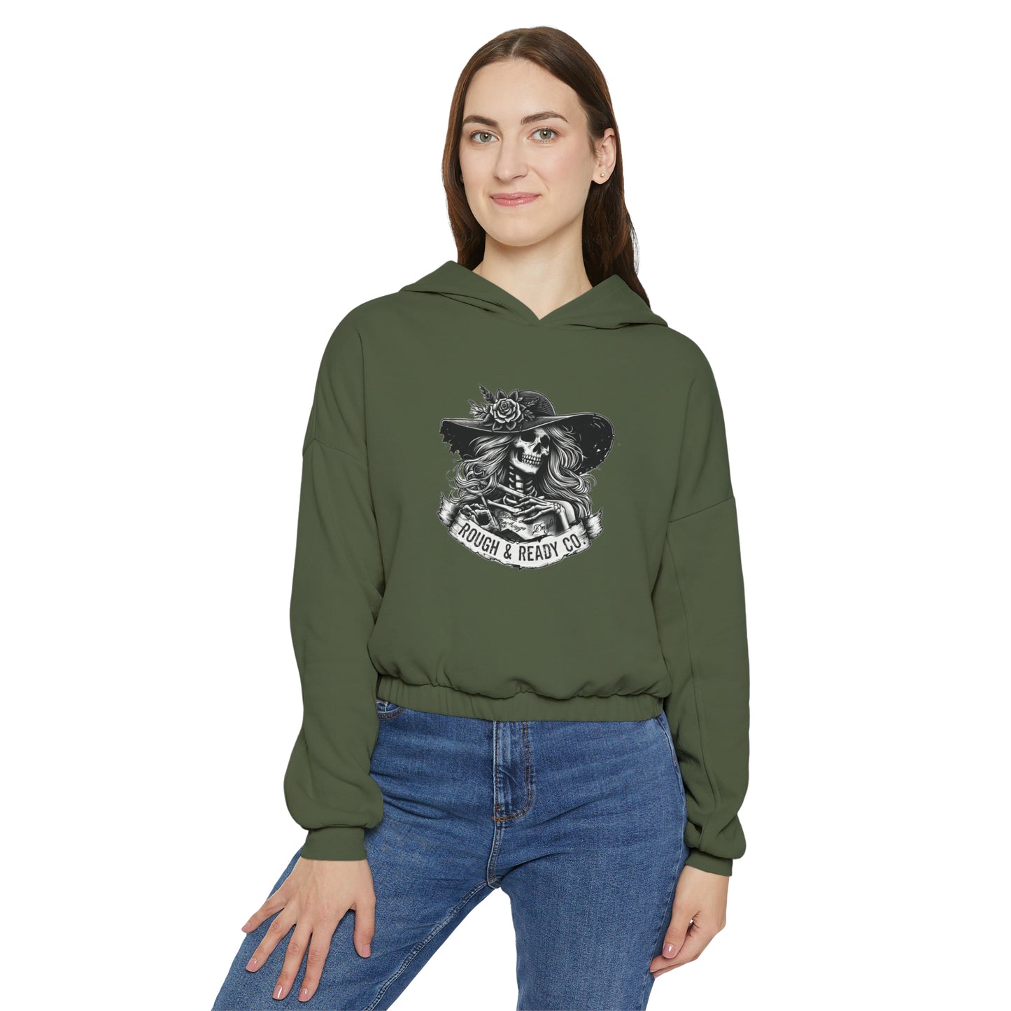 The "W.O.G.O. - Ascension" Rough and Ready Co. Women's Cinched Bottom Hoodie