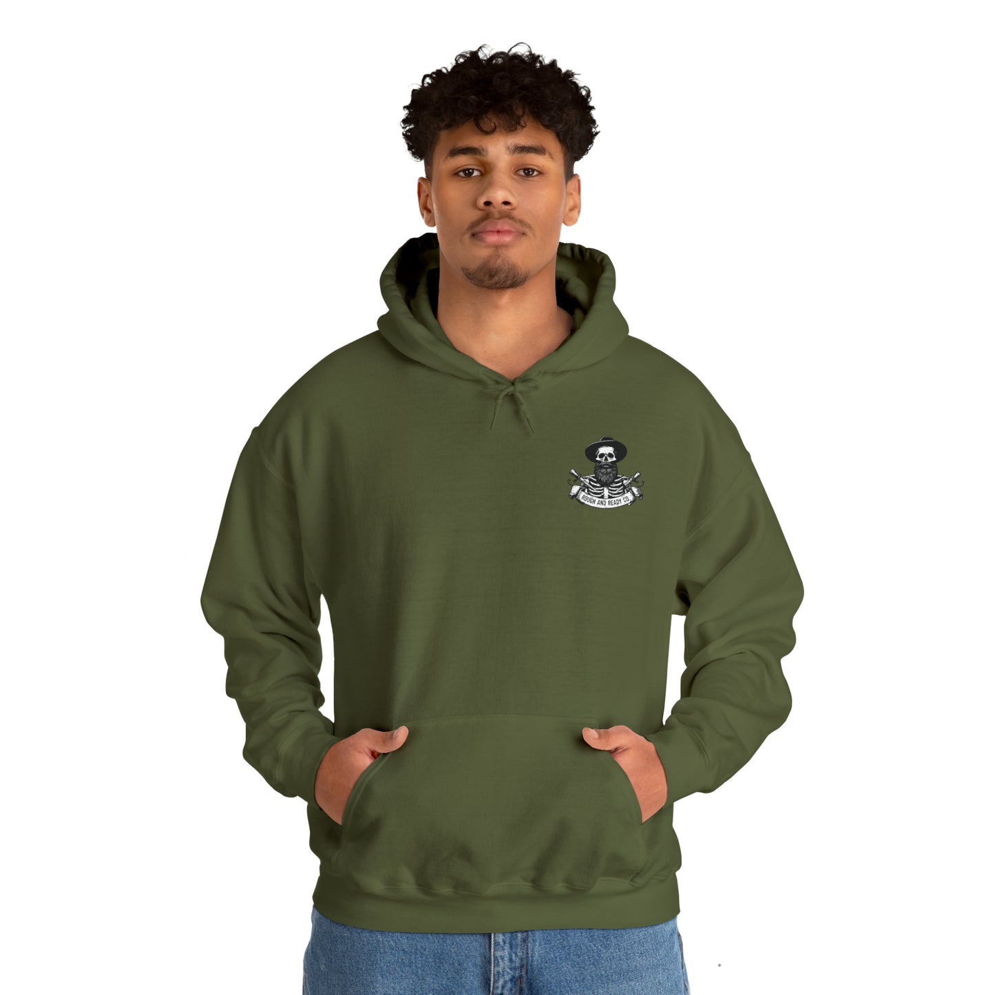 The "Thinker" Rough and Ready Co. Heavy Hooded Sweatshirt