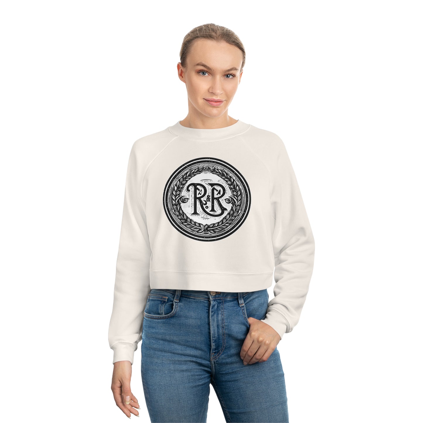 The "Beauty-Bone" Rough and Ready Co. - Women's Cropped Fleece Pullover