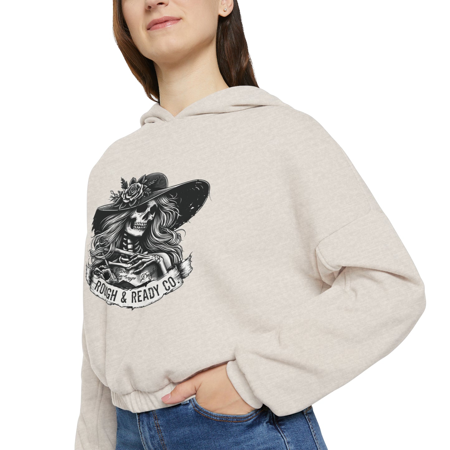 The "W.O.G.O. - Ascension" Rough and Ready Co. Women's Cinched Bottom Hoodie