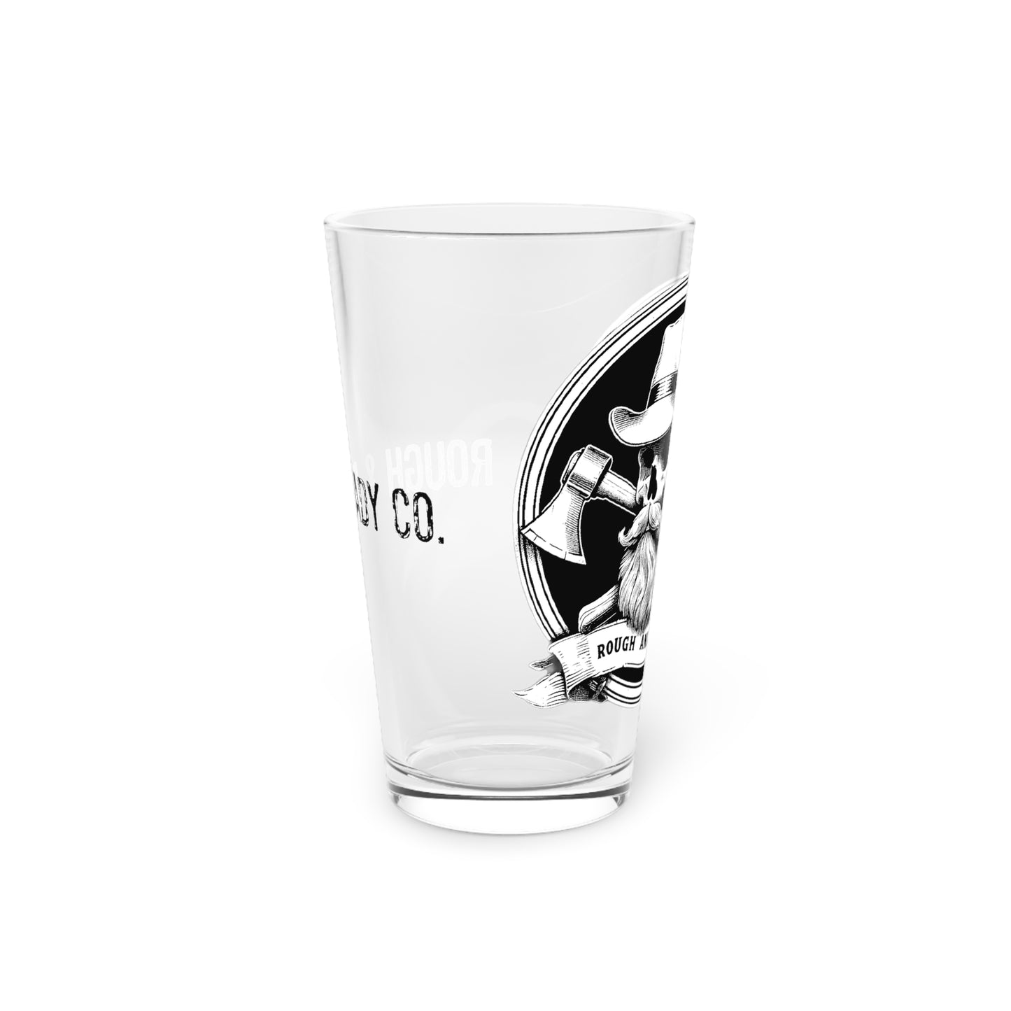 The "Fedora" Rough and Ready Co. 16oz Pint Glass