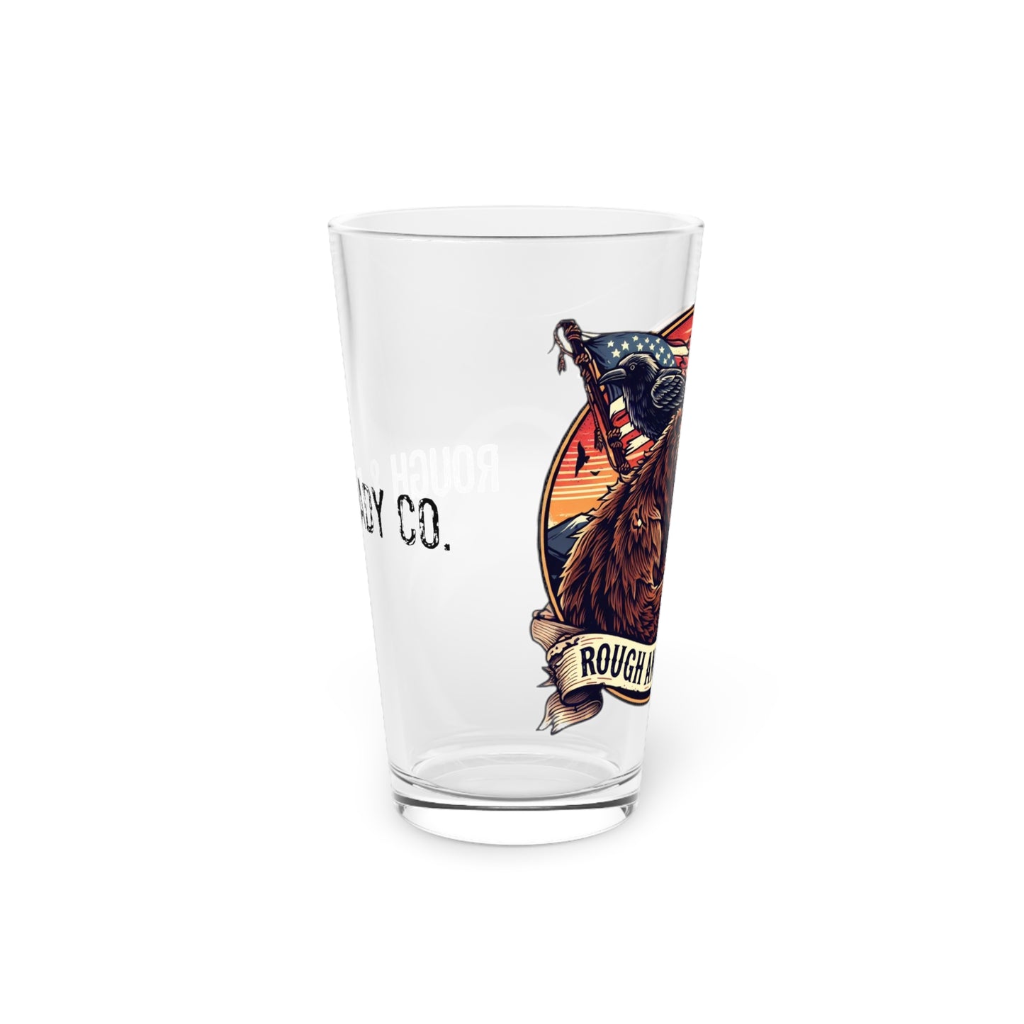 The "Bear" Rough and Ready Co. 16oz Pint Glass