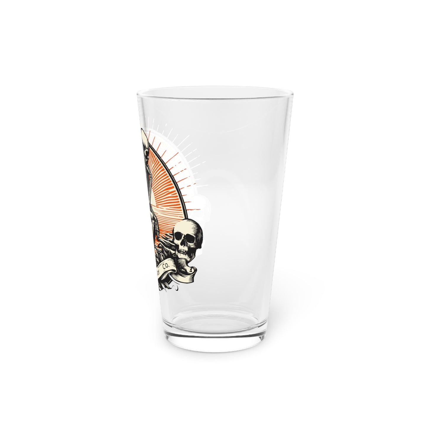 The "Thinker" Rough and Ready Co. 16oz Pint Glass