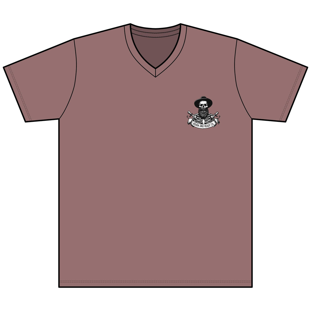 The "Rough and Ready Co."  V-Neck Tee