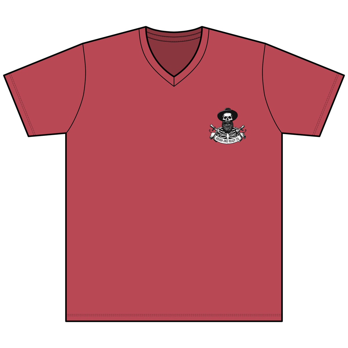 The "Rough and Ready Co."  V-Neck Tee