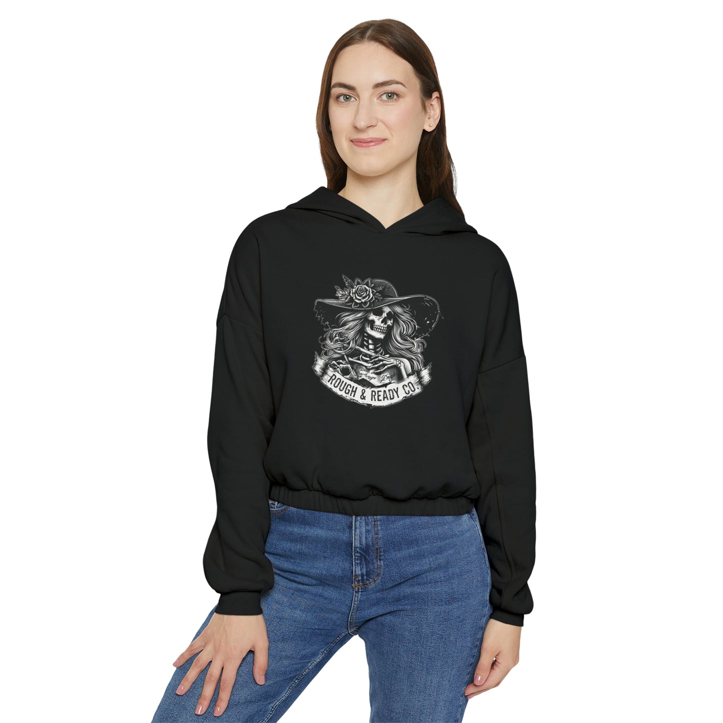 The "W.O.G.O. - Ascension" Rough and Ready Co. Women's Cinched Bottom Hoodie