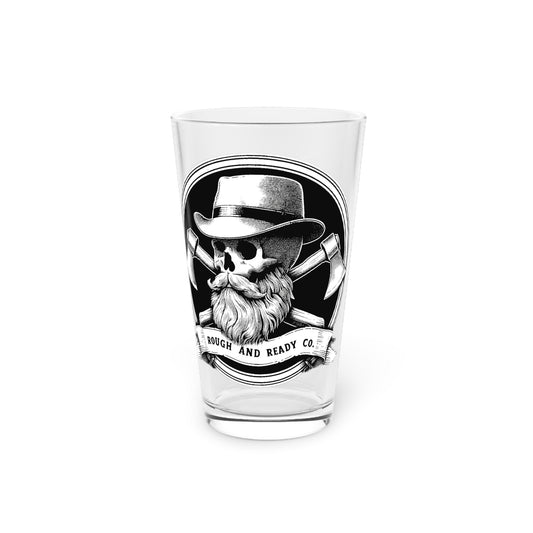 The "Fedora" Rough and Ready Co. 16oz Pint Glass