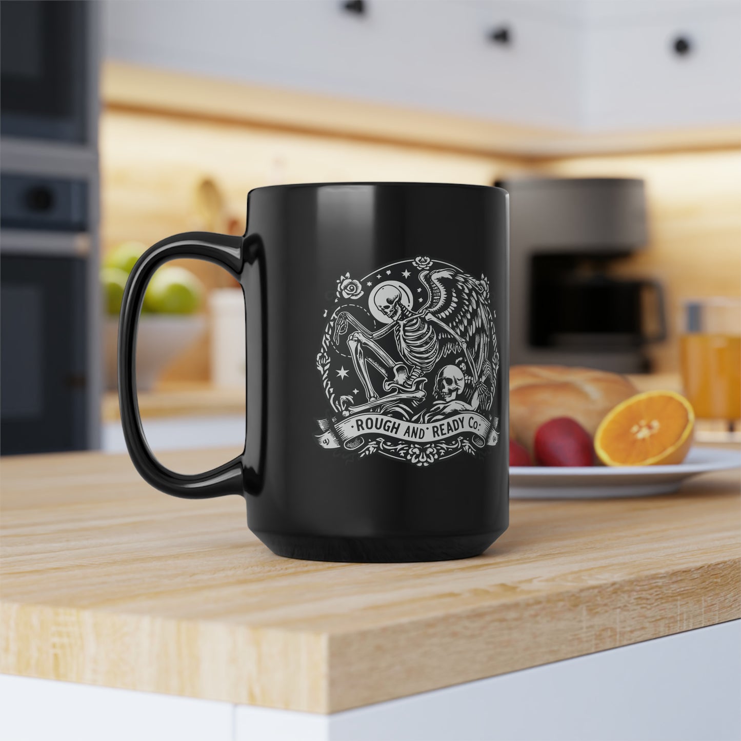 The "Skele-Angel” Rough and Ready Co. 15oz Mug