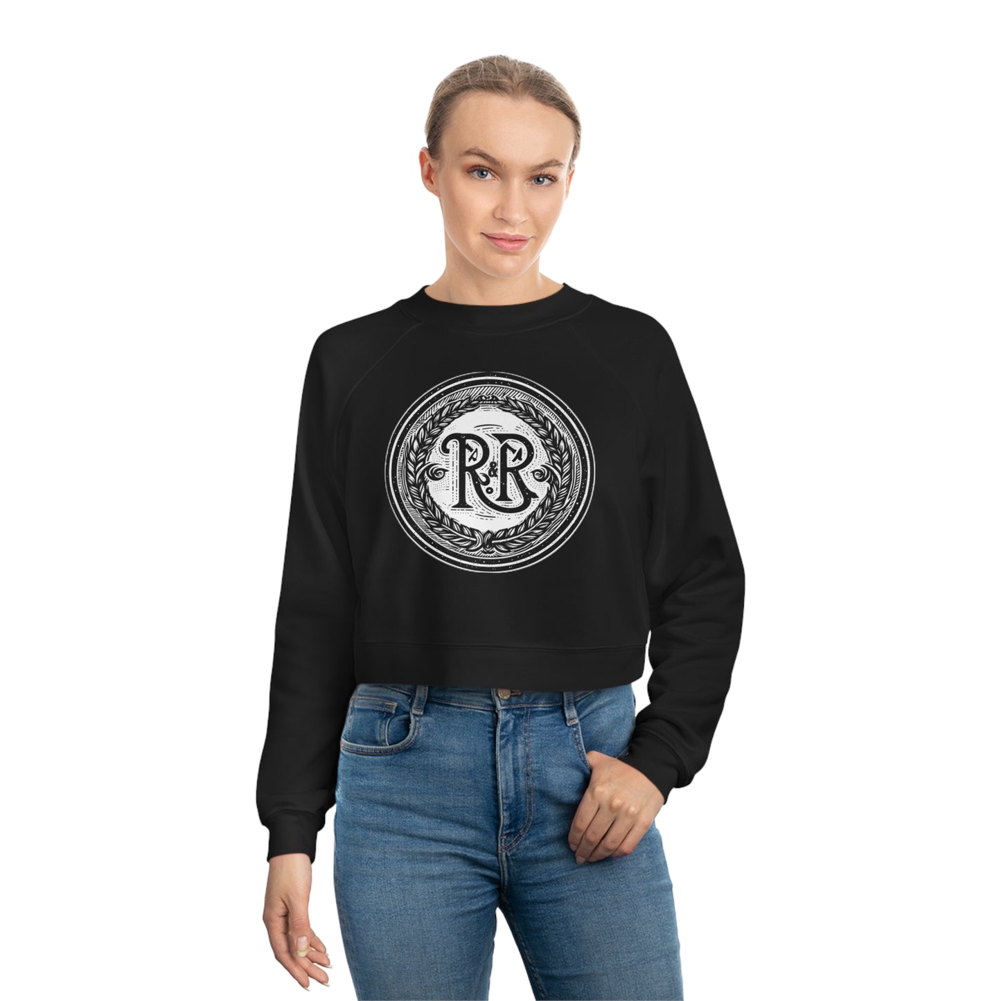 The "Beauty-Bone" Rough and Ready Co. - Women's Cropped Fleece Pullover