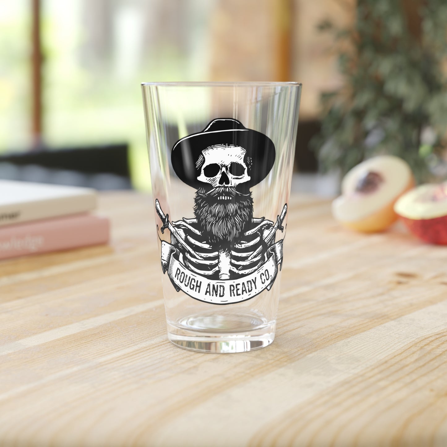 The "Rough and Ready Co. " 16oz Pint Glass