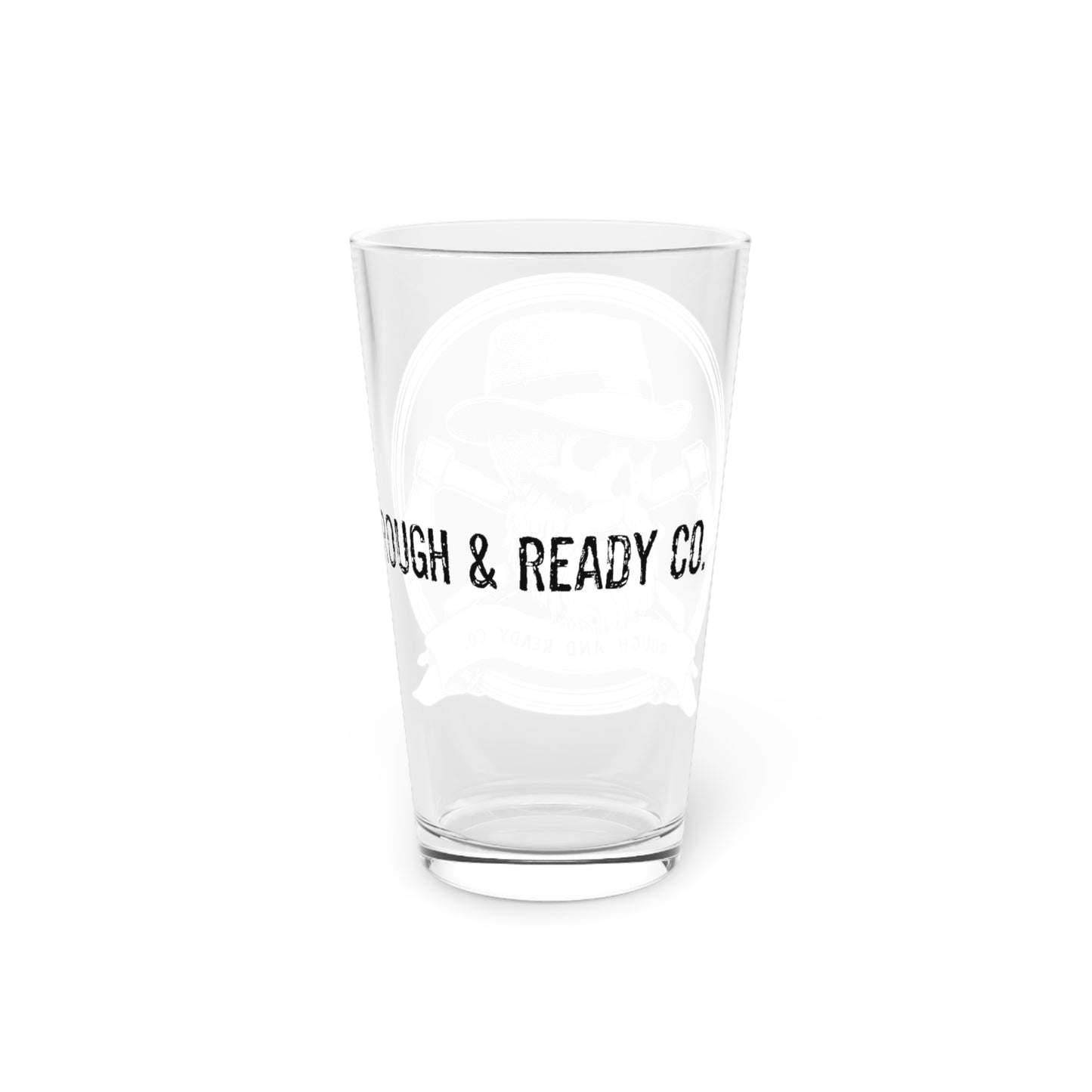 The "Fedora" Rough and Ready Co. 16oz Pint Glass