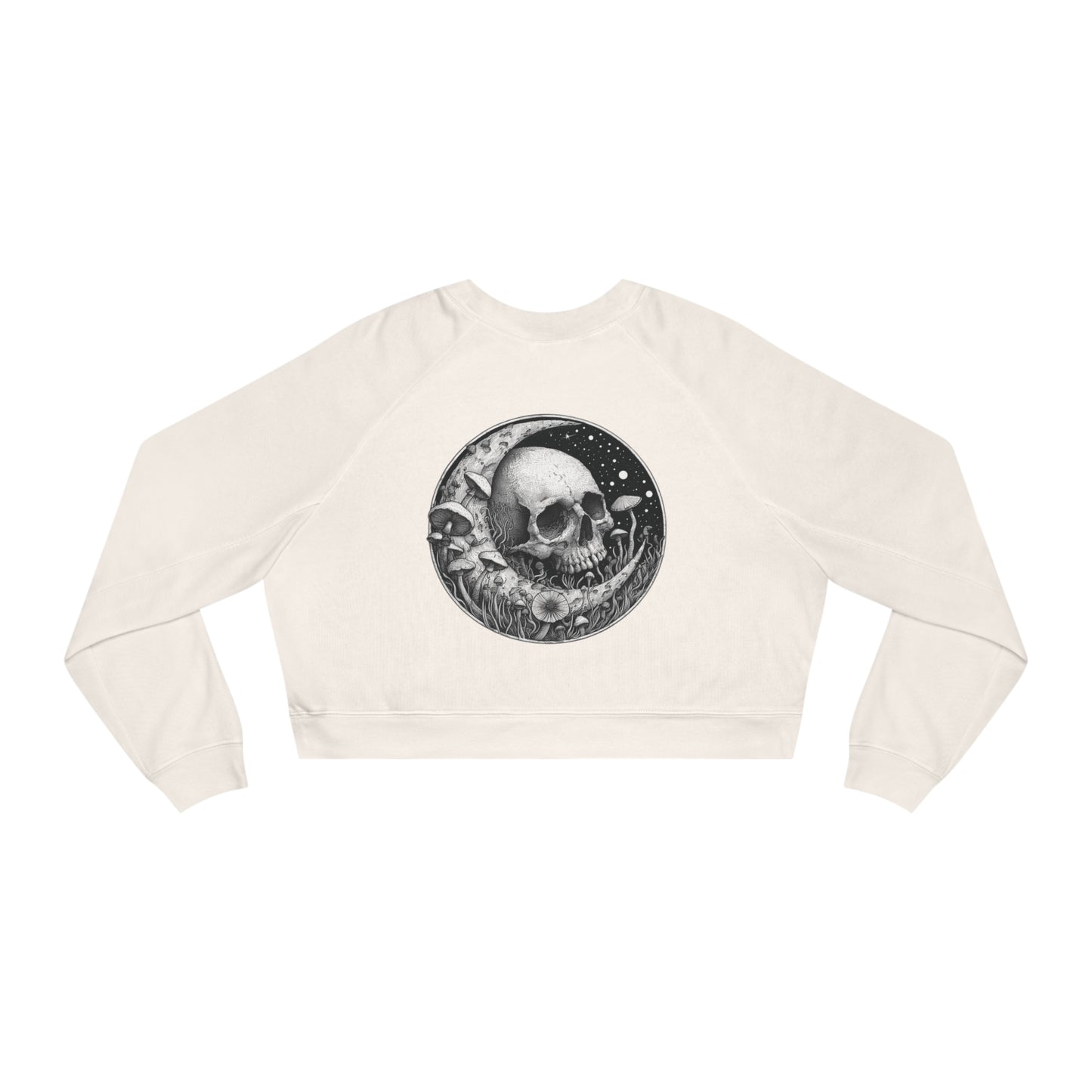 The "W.O.G.O. - Mushmoon" Rough and Ready Co. - Women's Cropped Fleece Pullover