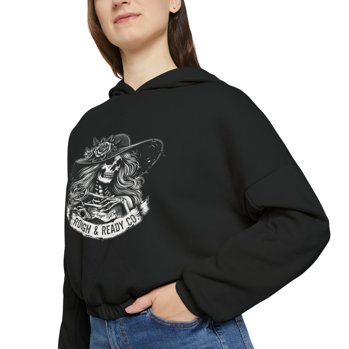 The "W.O.G.O. - Ascension" Rough and Ready Co. Women's Cinched Bottom Hoodie