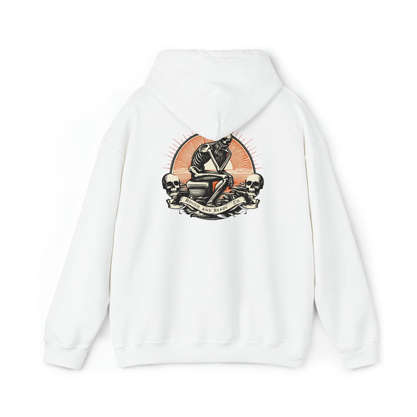 The "Thinker" Rough and Ready Co. Heavy Hooded Sweatshirt