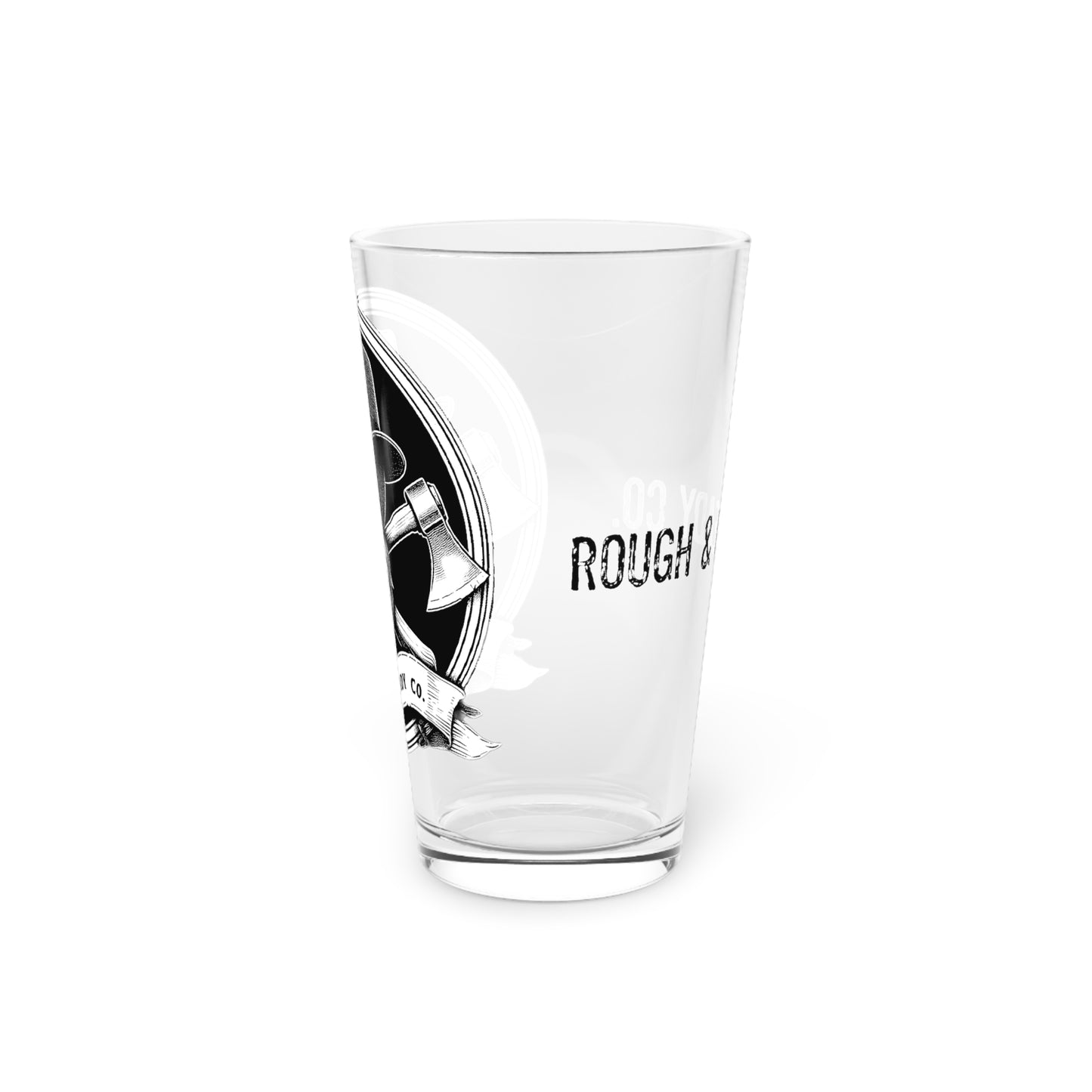 The "Fedora" Rough and Ready Co. 16oz Pint Glass