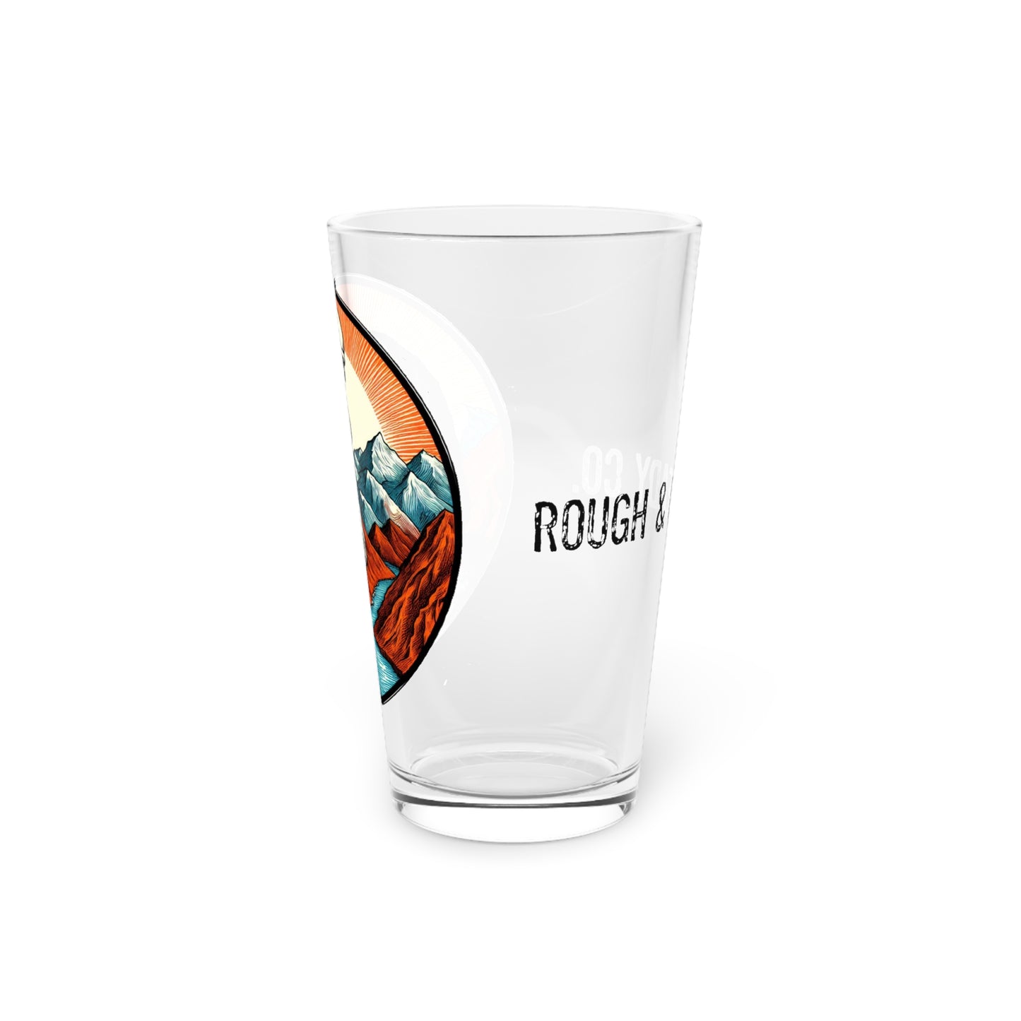 The "Quest" Rough and Ready Co. 16oz Pint Glass