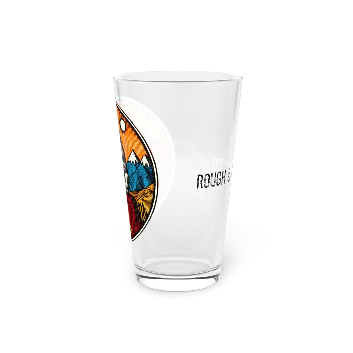 The "Mt. Ponder" Rough and Ready Co. 16oz Pint Glass