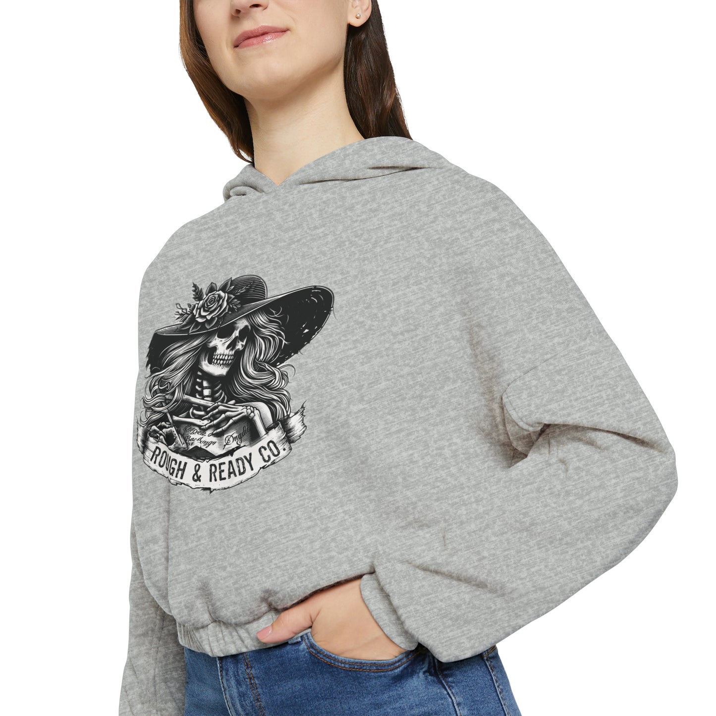 The "W.O.G.O. - Ascension" Rough and Ready Co. Women's Cinched Bottom Hoodie