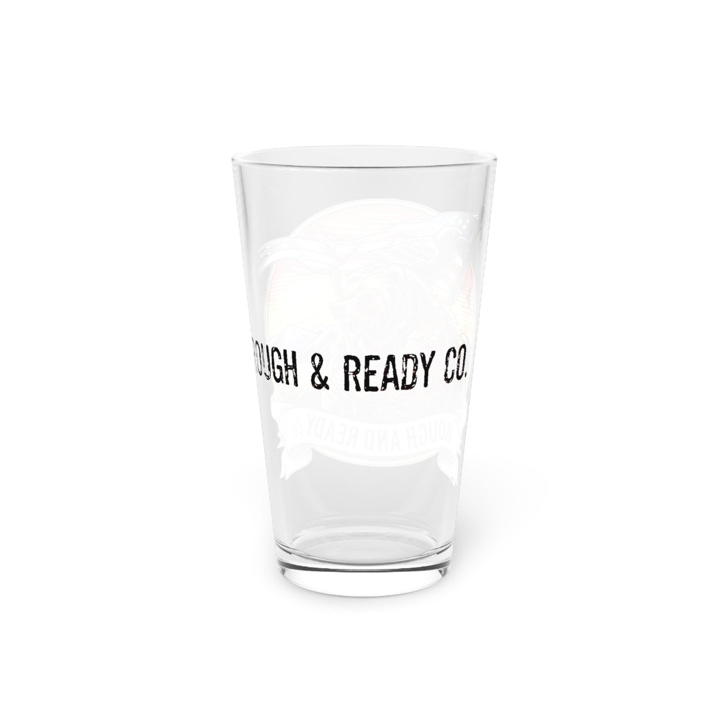 The "Bear" Rough and Ready Co. 16oz Pint Glass