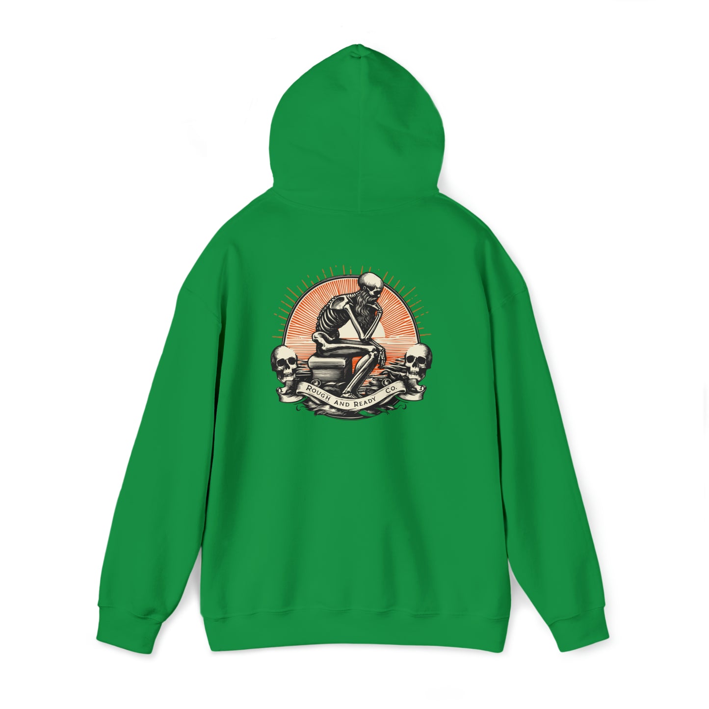 The "Thinker" Rough and Ready Co. Heavy Hooded Sweatshirt