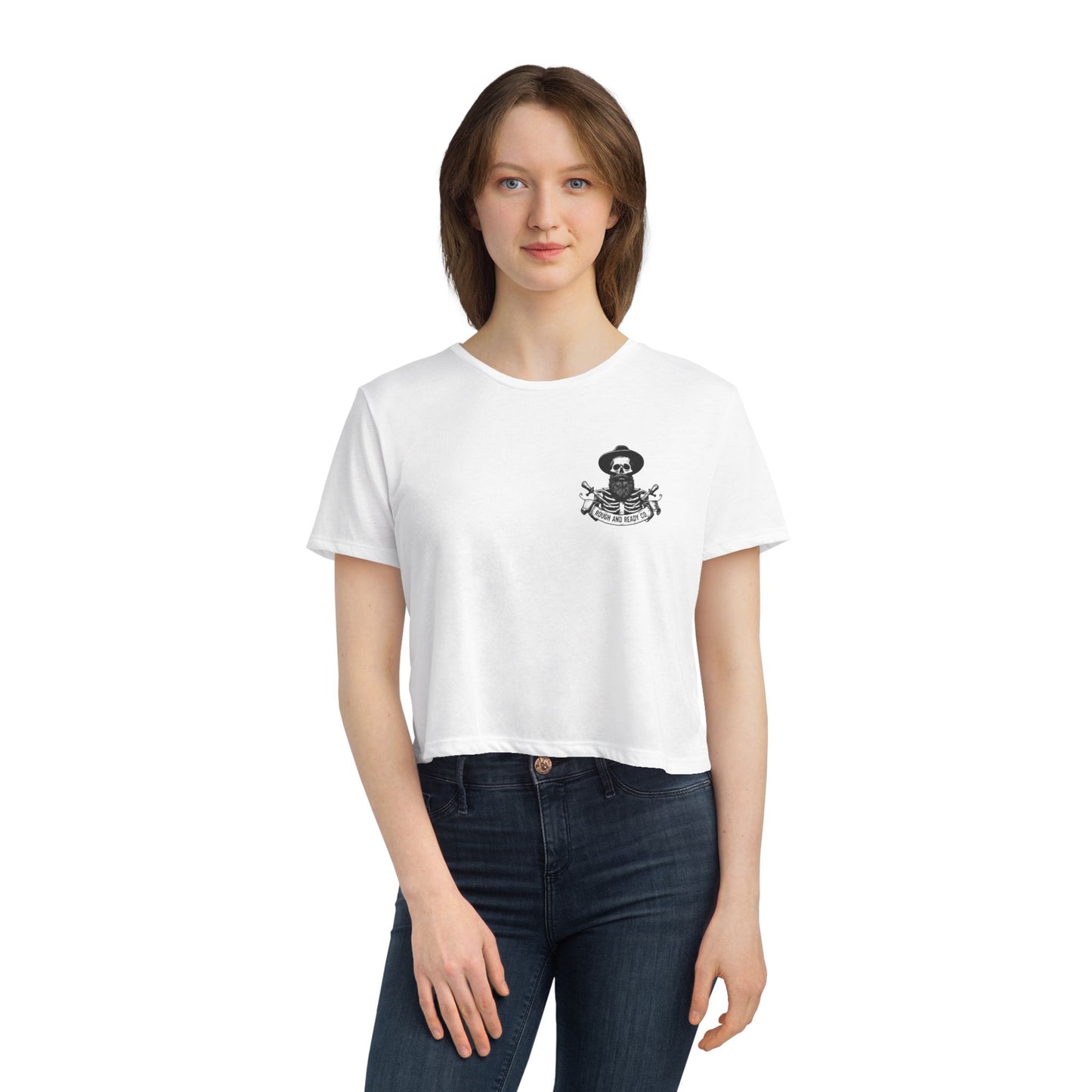 The "Rough and Ready Co." - Women's Flowy Cropped Tee